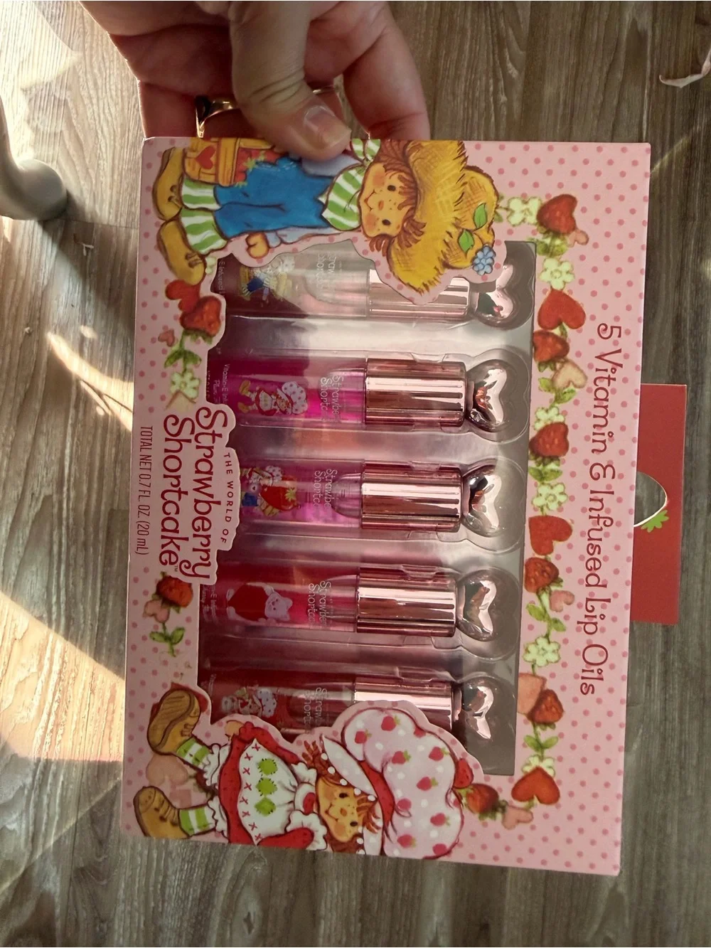 Strawberry Shortcake Vitamin-Infused Lip Oil Set – Pink & Red Shades